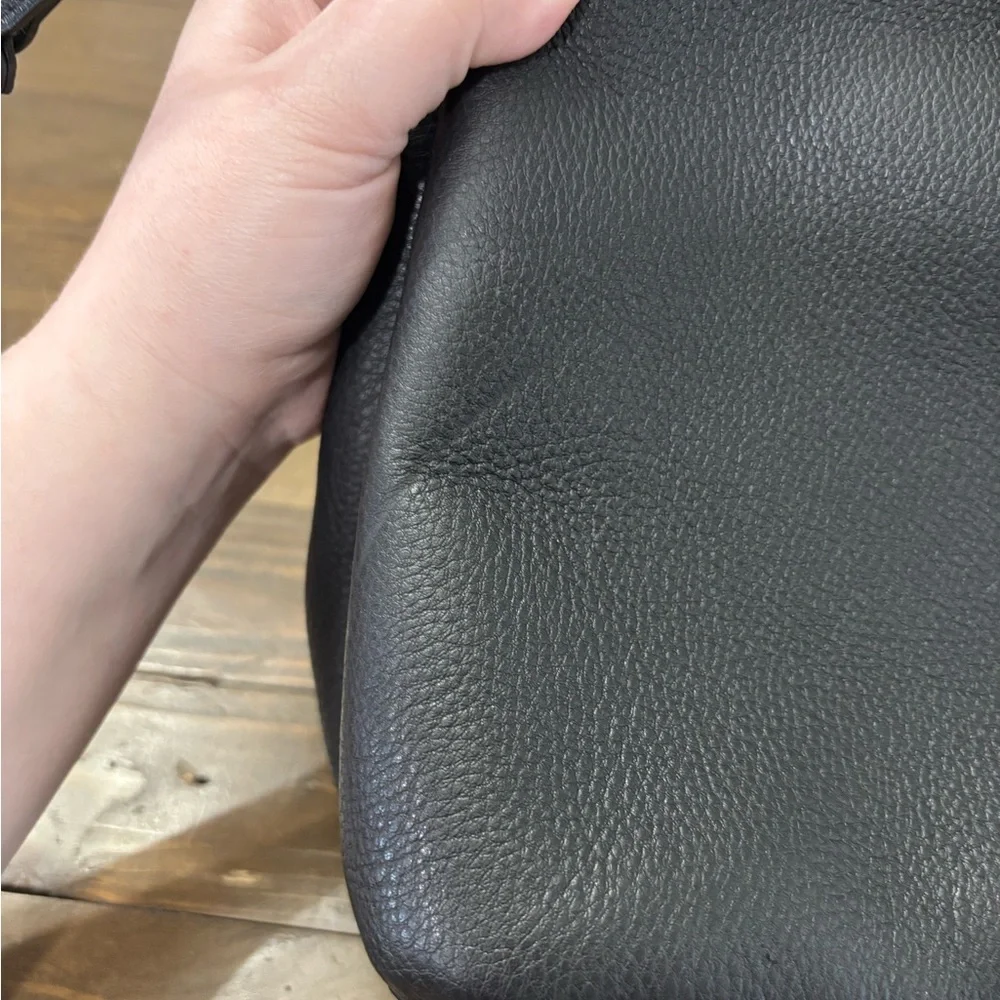 Kate Spade Marti Bucket Bag in Black Pebble Leather